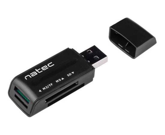 Natec memory card reader Mini ANT 3, black
