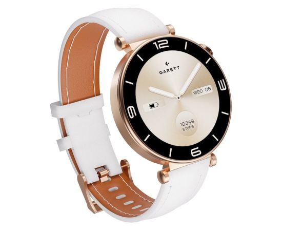 Išmanusis laikrodis su lietuvišku meniu Garett Rose Gold Mesh steel