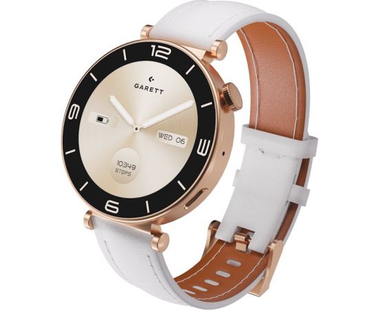 Išmanusis laikrodis su lietuvišku meniu Garett Rose Gold Mesh steel