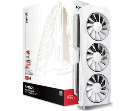 Graphics card. XFX Swift RX 9070 White 3-FAN GAM E 16G