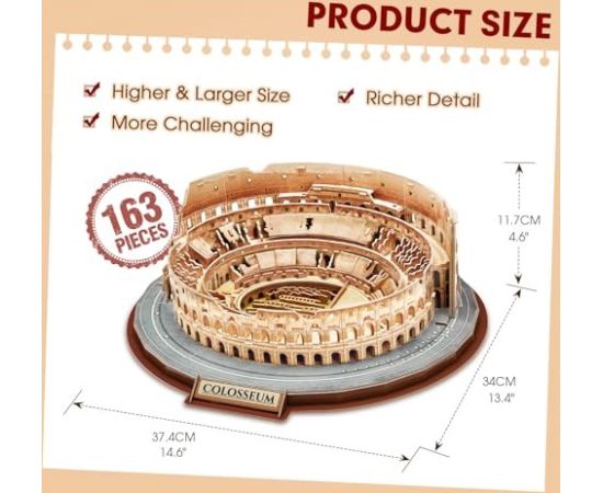 Ravensburger 3D Puzzle Rome Colosseum 163el MC279H Cubic Fun
