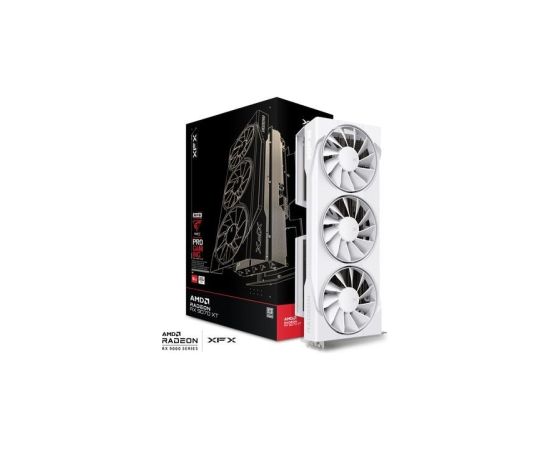 Graphics card. XFX Swift RX 9070 White 3-FAN GAM E 16G