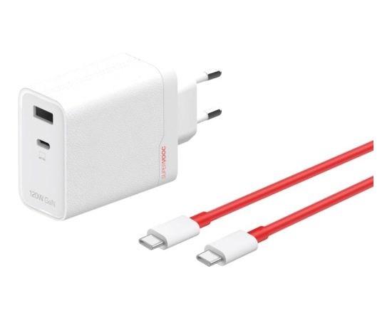 OnePlus Charger SUPERVOOC 120W 2 Ports with Cable White
