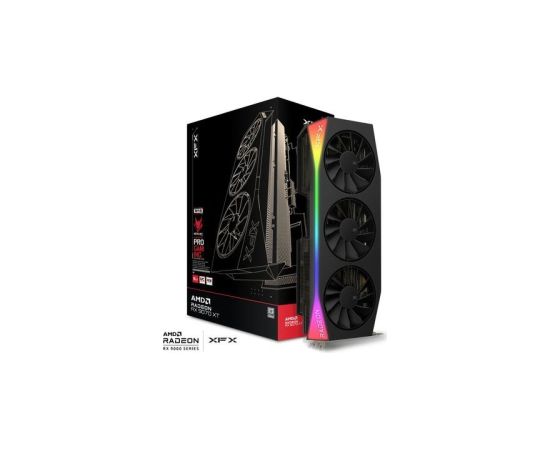 Graphics card. XFX Mercury RX 9070XT OC RGB 16