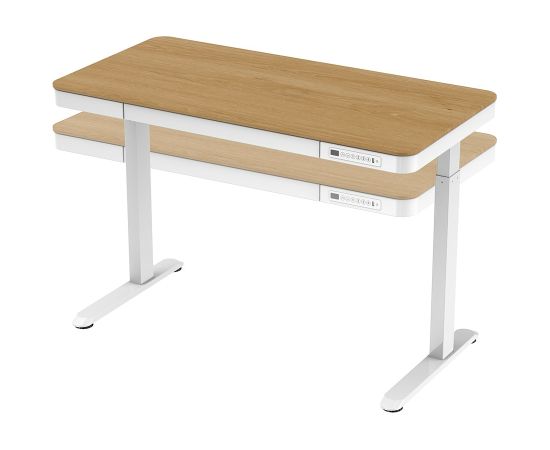 ACTIVEJET desk with electric height adjustment 140x70 ET119W-C white/oak
