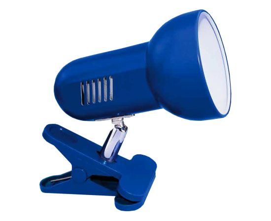 Activejet Clip-on desk lamp, blue, metal, E27 thread Biroja galda lampas