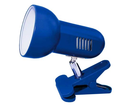 Activejet Clip-on desk lamp, blue, metal, E27 thread Biroja galda lampas