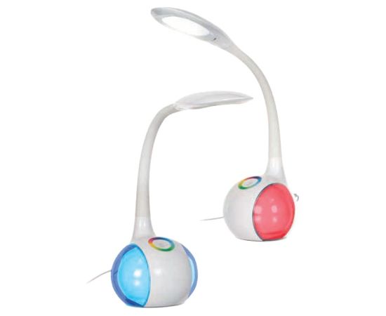 Activejet AJE-RAINBOW RGB table LED lamp with RGB lightning base Biroja galda lampas