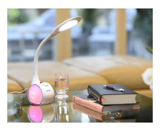 Activejet AJE-RAINBOW RGB table LED lamp with RGB lightning base Biroja galda lampas