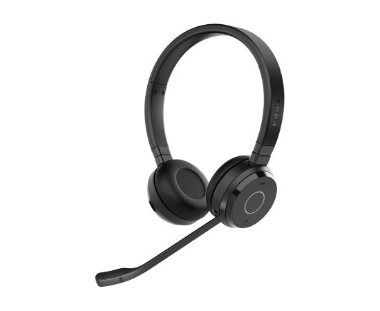 Jabra Evolve 65 TE UC Stereo Link390a Wireless Headset, Bluetooth, USB-A, Black