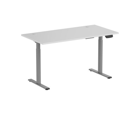 Adjustable Height Table Up Up Bjorn Gray, Table top L White Biroja galdi