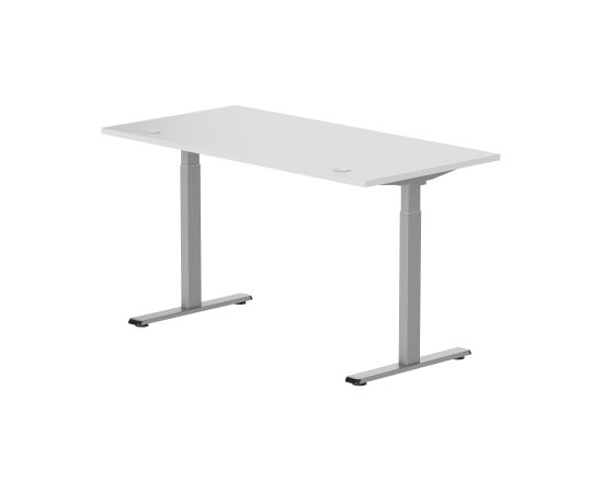 Adjustable Height Table Up Up Bjorn Gray, Table top L White Biroja galdi