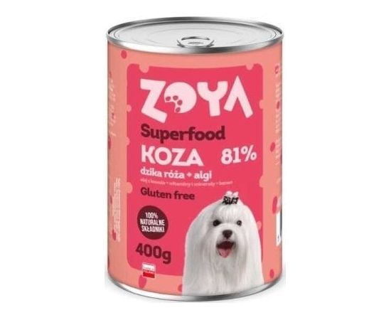 Dolina Noteci ZOYA Koza - Superfood - Karma mokra dla psów - 400g