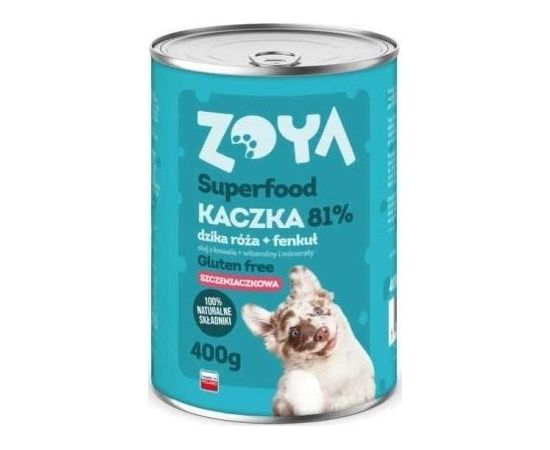 Dolina Noteci ZOYA Kaczka PUPPY Superfood - Karma mokra dla psów - 400g