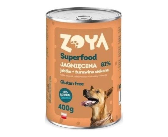 Dolina Noteci ZOYA Jagnięcina - Superfood - Karma mokra dla psów - 400g