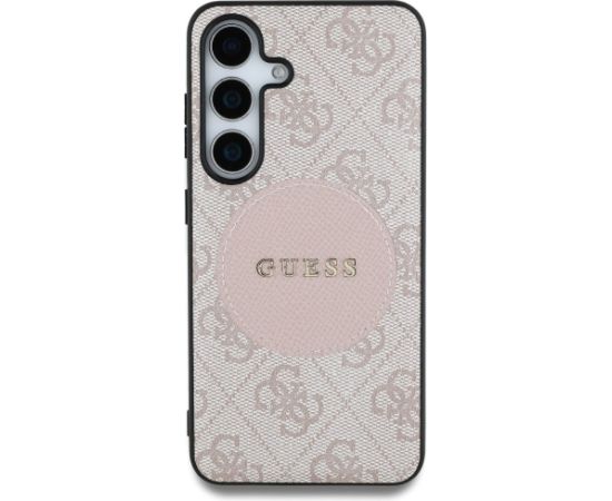 Guess 4G Round Patch Classic Logo MagSafe Case Чехол для Samsung Galaxy S25 Plus