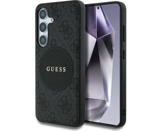 Guess 4G Round Patch Classic Logo MagSafe Case Чехол для Samsung Galaxy S25