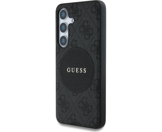 Guess 4G Round Patch Classic Logo MagSafe Case Чехол для Samsung Galaxy S25