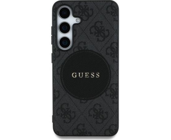 Guess 4G Round Patch Classic Logo MagSafe Case Чехол для Samsung Galaxy S25