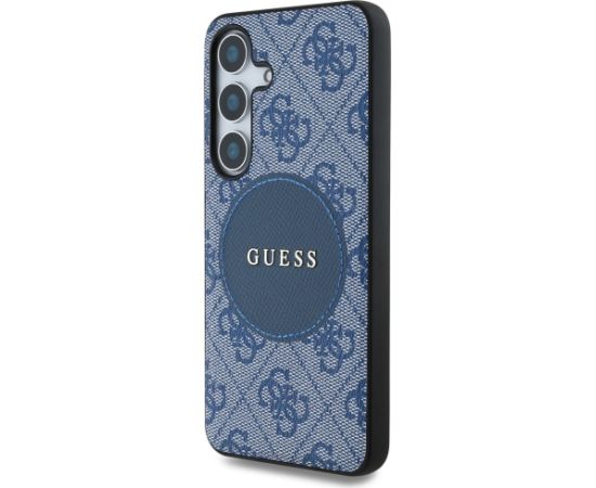 Guess 4G Round Patch Classic Logo MagSafe Aizsargapvalks Priekš Samsung Galaxy S25 Plus