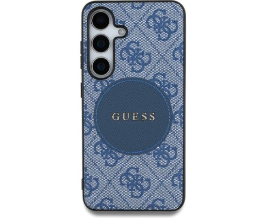 Guess 4G Round Patch Classic Logo MagSafe Aizsargapvalks Priekš Samsung Galaxy S25 Plus