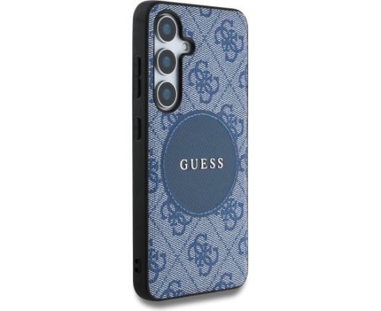 Guess 4G Round Patch Classic Logo MagSafe Aizsargapvalks Priekš Samsung Galaxy S25 Plus