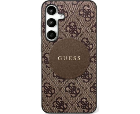 Guess 4G Round Patch Classic Logo MagSafe Aizsargapvalks Priekš Samsung Galaxy S25 Plus
