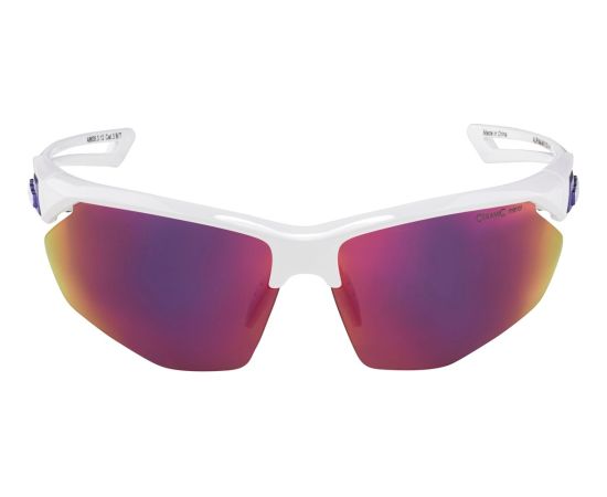ALPINA Okulary na rower NYLOS HR  biało-fioletowe szkło fioletowe lustro Cat.3 Солнцезащитные очки
