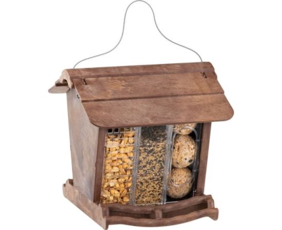 FERPLAST JOK 1 WILD BIRD FEEDER - karmnik brązowy