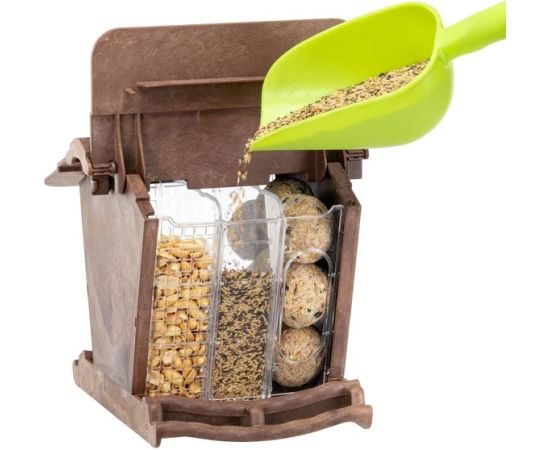 FERPLAST JOK 1 WILD BIRD FEEDER - karmnik brązowy
