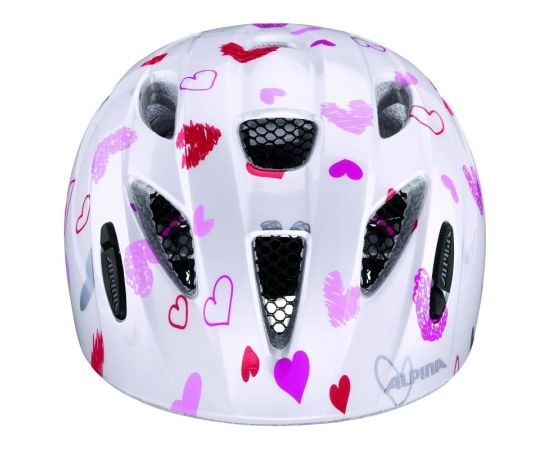 Bike helmet Alpina Ximo, white in hearts, 49-54