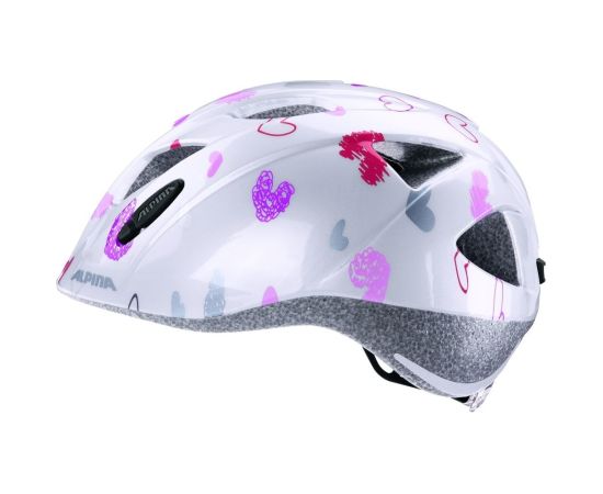 Bike helmet Alpina Ximo, white in hearts, 49-54