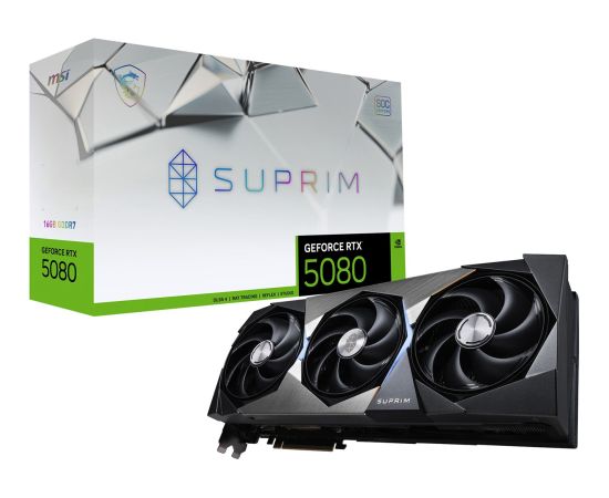 MSI SUPRIM GeForce RTX5080 16G SOC NVIDIA GeForce RTX 5080 16 GB GDDR7