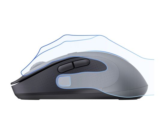 Baseus Bezvadu pele 2,4GHz/Bluetooth F02, melna