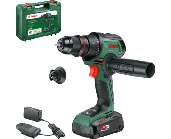 Bosch Urbjmašīna-skrūvgriezis AdvancedDrill 18V-80 QuickSnap; 18 V; 1x2,5 Ah akum.; ar koferi