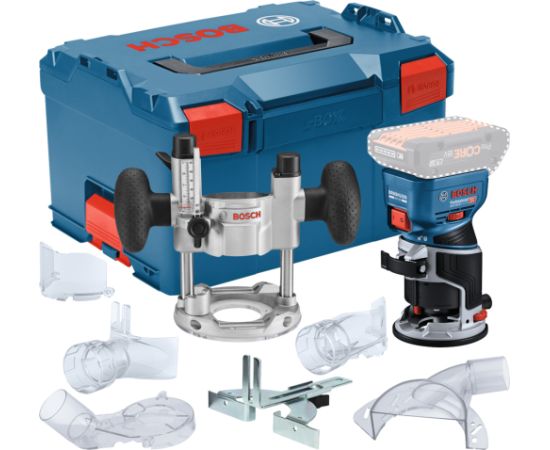Akumulatora malu frēze Bosch GKF 18V-8 Professional; 18 V (bez akumulatora un lādētāja) + L-BOXX 238