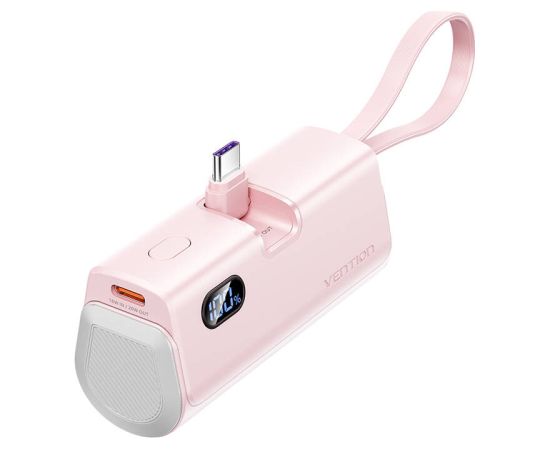 Powerbank Vention LED display 4800mAh 22.5W FHQP0 (pink)