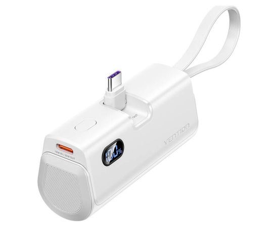 Powerbank Vention LED display 4800mAh 22.5W FHQW0 (white)