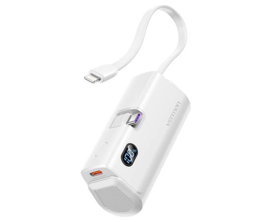 Powerbank Vention LED display 4800mAh 22.5W FHQW0 (white)
