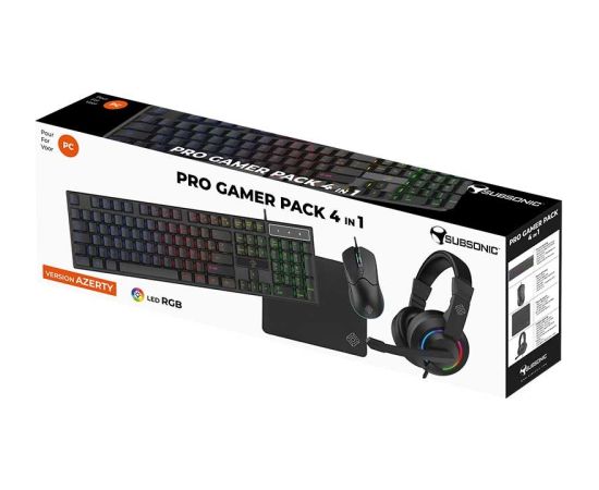 Subsonic Pro Gamer Pack 4 in1 AZERTY (SA5638)