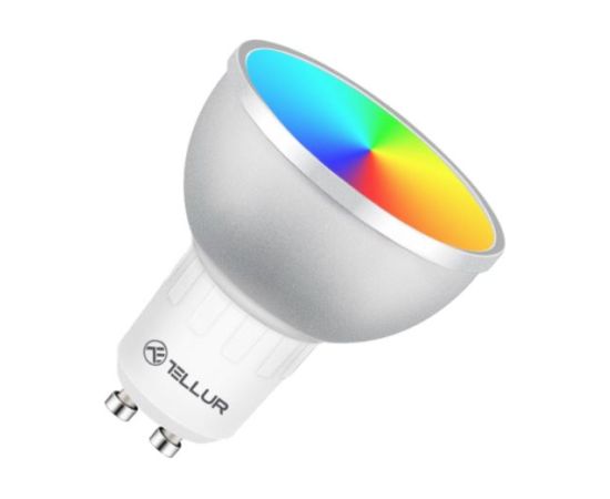 Tellur WiFi LED Smart Bulb GU10, 5W, White/Warm/RGB, Dimmer