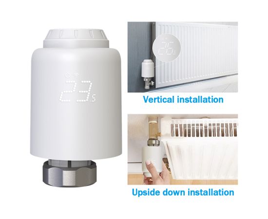 Tellur Smart WiFi Thermostatic Radiator Valve RVSH1 LED white