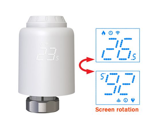 Tellur Smart WiFi Thermostatic Radiator Valve RVSH1 LED white