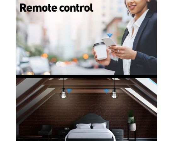 Tellur Smart WiFi Bulb E27, 9W, White/Warm/RGB, Dimmer