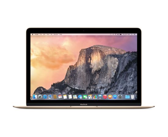 Apple MacBook 2015 Retina 12" - Core M 1.1GHz / 8GB / 256GB SSD - Gold (Atjaunināts, stāvoklis Ļoti labi)