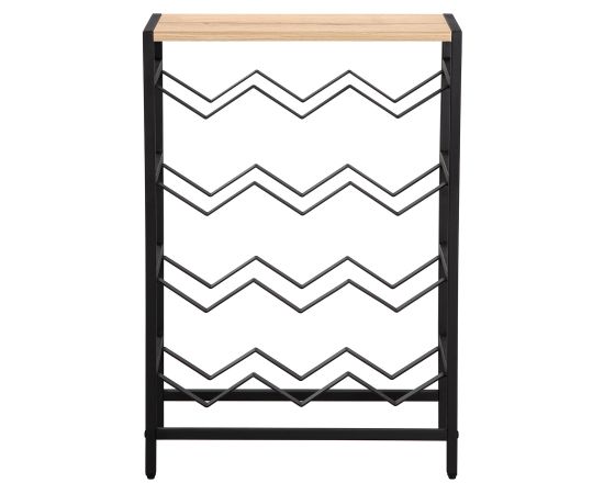 Wine rack HANNES 48x24xH70cm, rustic melamine