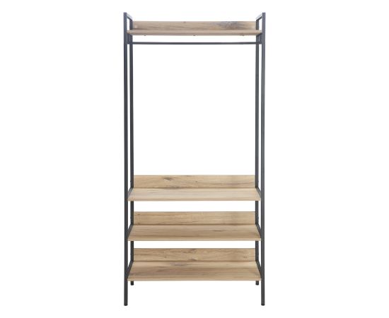 Hallway shelf HANNES 84x40xH180cm, rustic melamine