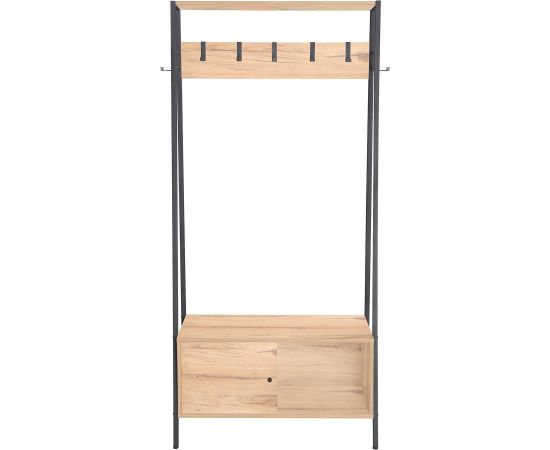 Priekšnama plaukts HANNES 84x40xH180cm, lauku stila melamīns