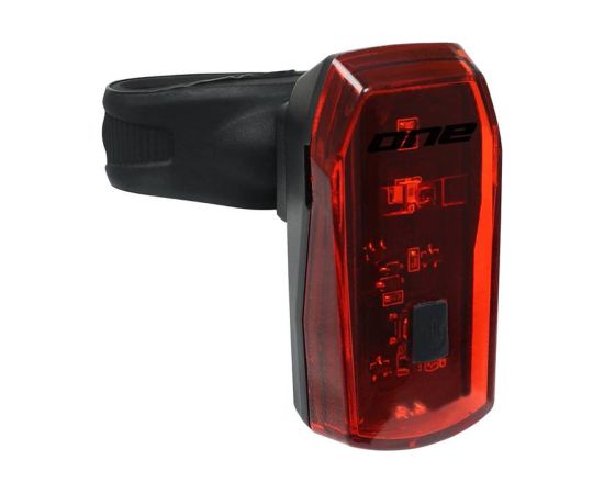 Velosipēda aizmugurējais lukturis Rock Machine R.Light 10 Black/Grey