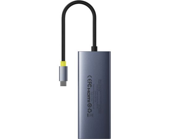 USB C spraudnis - 6 veidu savienotāji ( HDMI 4K@60Hz*1+USB3.1*2+USB-C3.1*1+USB2.0*1+PD*1+RJ45*1 ) UltraJoy BASEUS